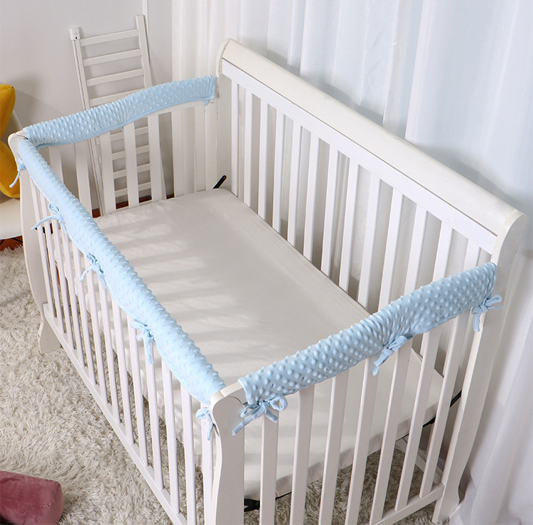 Baby Fence Bumper Bed Crib Guard Rail Soft Surround Anti-Collision Safety Cover