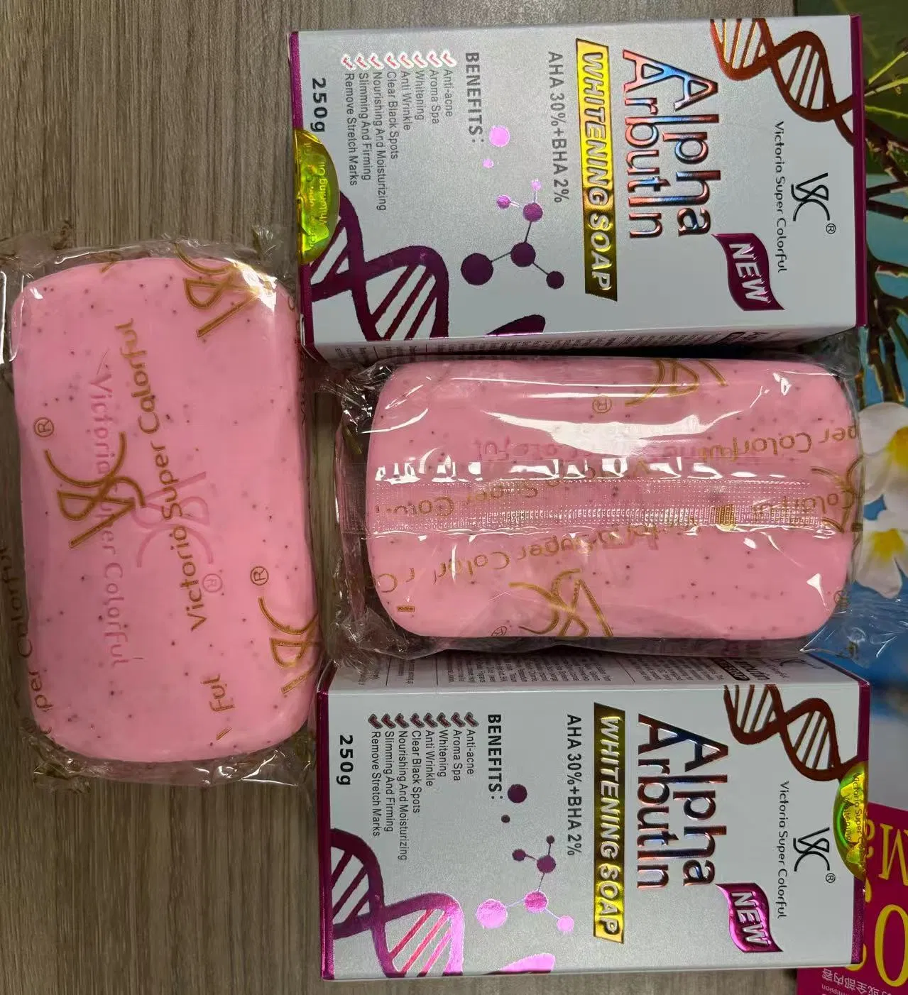 Whitening Corrector Lightening Skin Solid Bar Chrysophanol Arbutin Soap