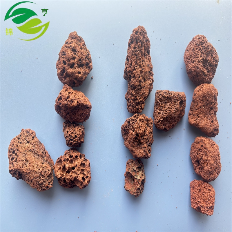 Natural Volcanic Lava Aquarium Basaltic Rock Landscaping Red Black Volcanic Stone