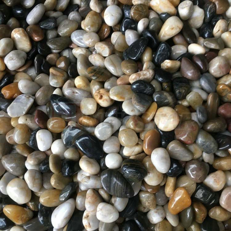 Black Red Colorful Polished Pebbles Stone Price Red Stone Price