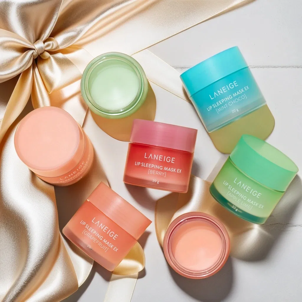 Hotsale Korean Fruits&Choc Lip Mask Set Private Label Skincare Care Lip Sleeping Mask Mini Kit