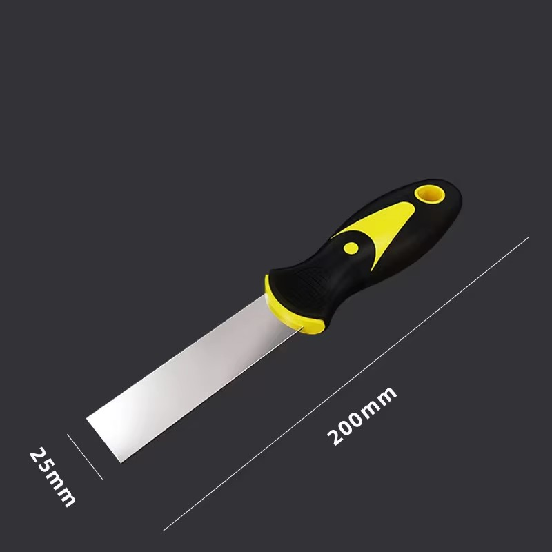 Wholesale Two-Color Handle Putty Knife 1" 2" 3" 4" 5" 6" Scraper Stainless Steel Cleaning Scraper Plastering Scraper Tools