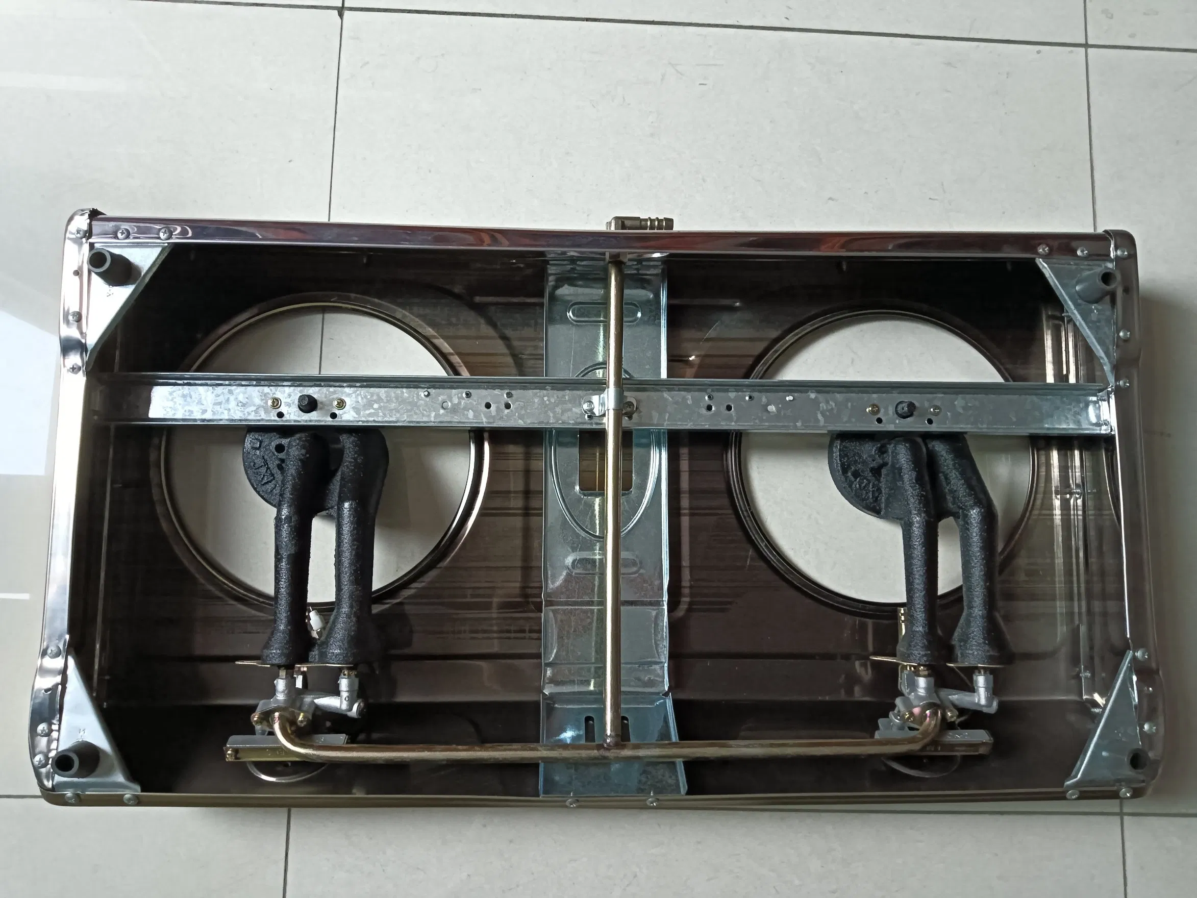 Blue Flame 2 Burner Gas Stove Stainless Steel Gas Hob Table Cooker