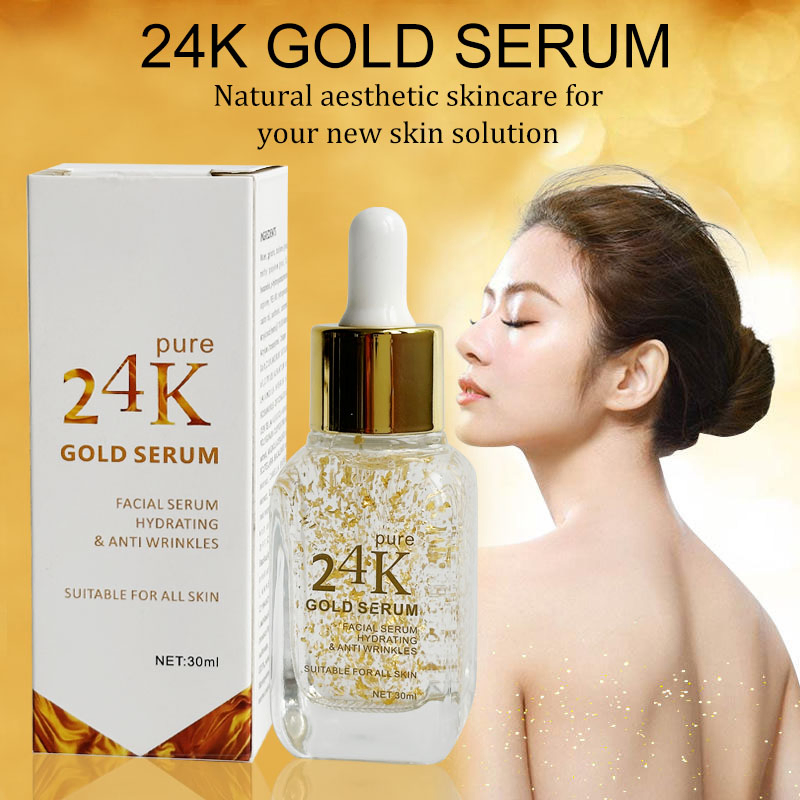 Face Care 24K Gold Hydrating Serum Anti Wrinkle Moisturizing Cream 24K Gold Serum Set