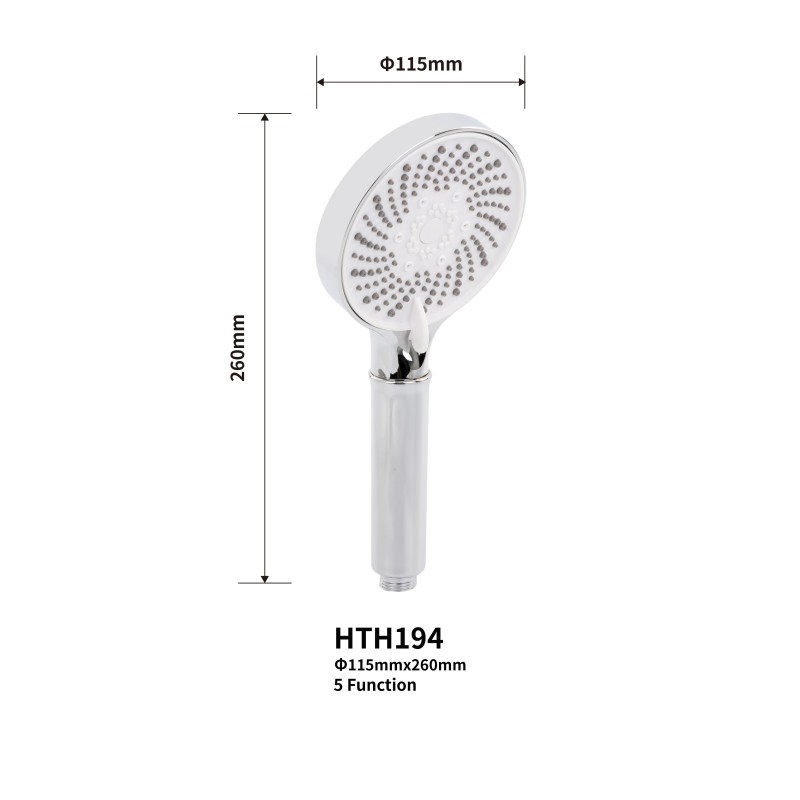 Five Function Round Hand Shower New Type 2025