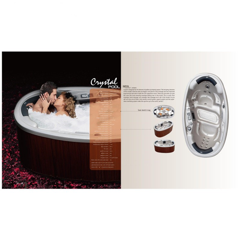 Овальная мини-джакузи для одного человека