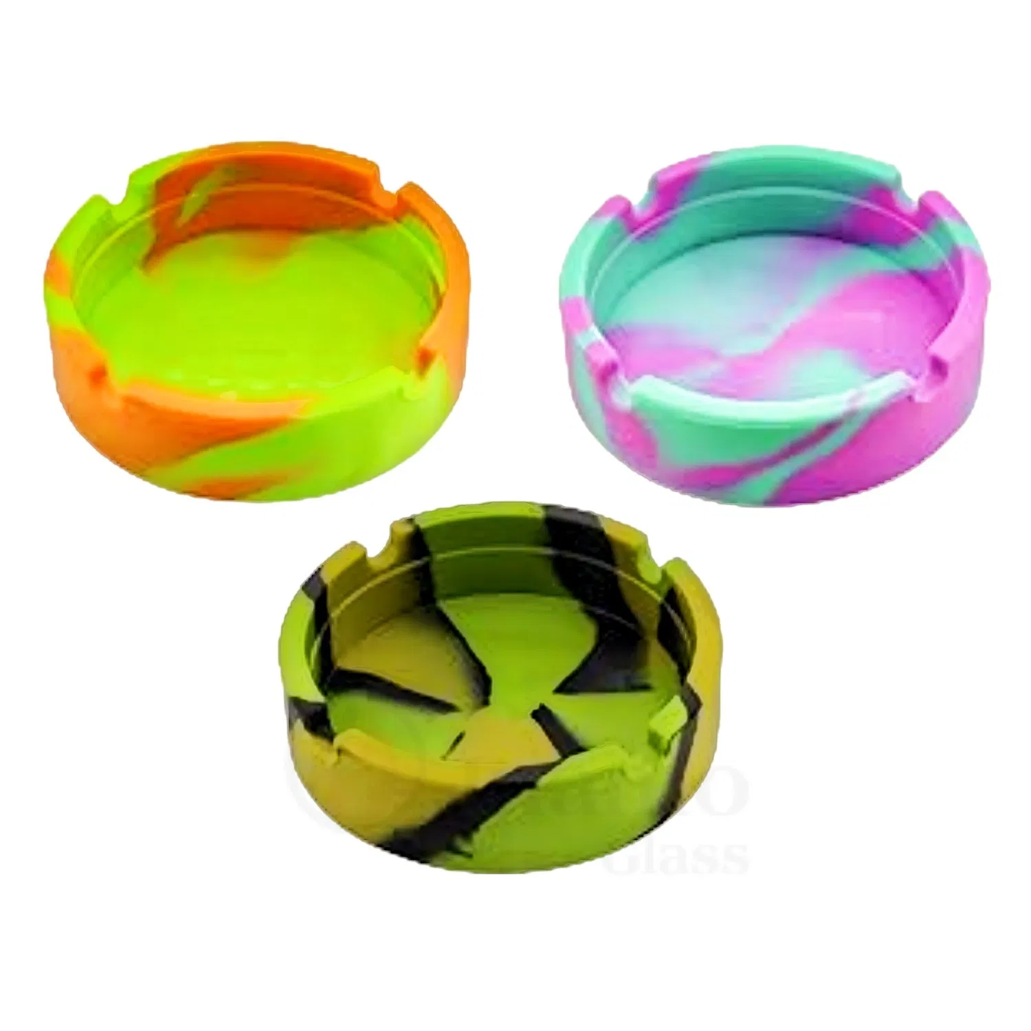 Силиконовая пепельница круглая Inamo Glass