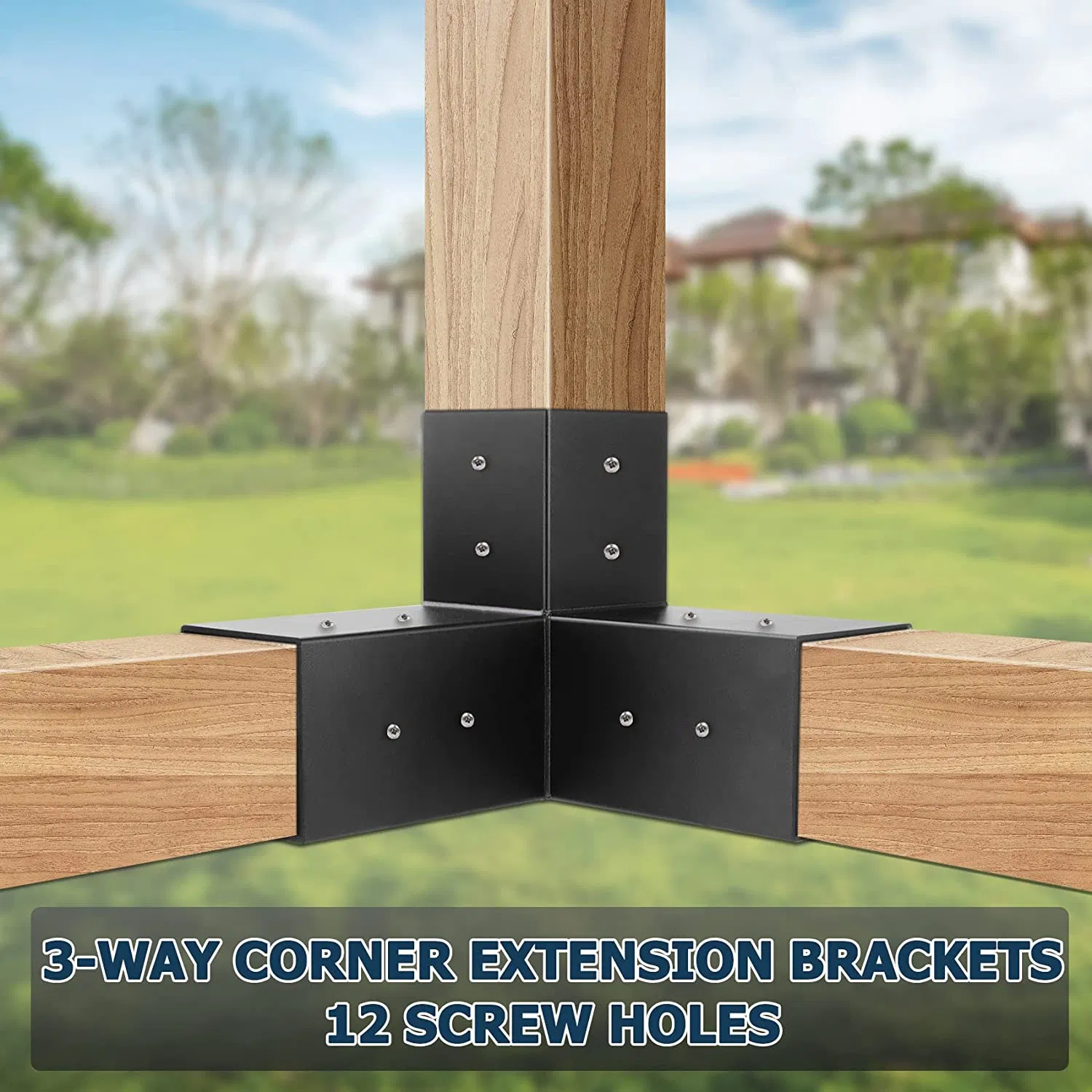 4X4 Pergola Brackets Heavy Duty Corner Bracket for Gazebos Patio Pergolas Beams
