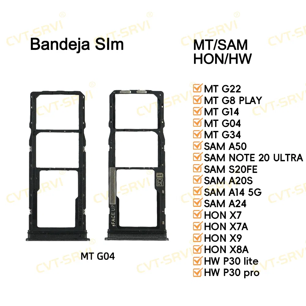 Лоток для двух SIM-карт для Hw P30 PRO, Honor X7a, Moto G8 Play G04