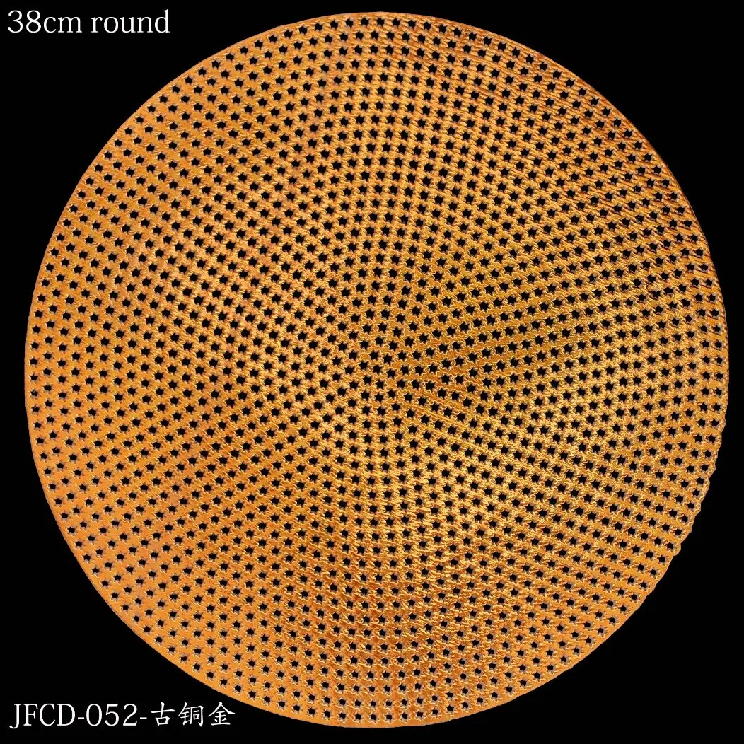Round Table Mat Insulation Mat Household Table Mat Woven Placemats Kitchen Dining Table for Wedding Holiday Party