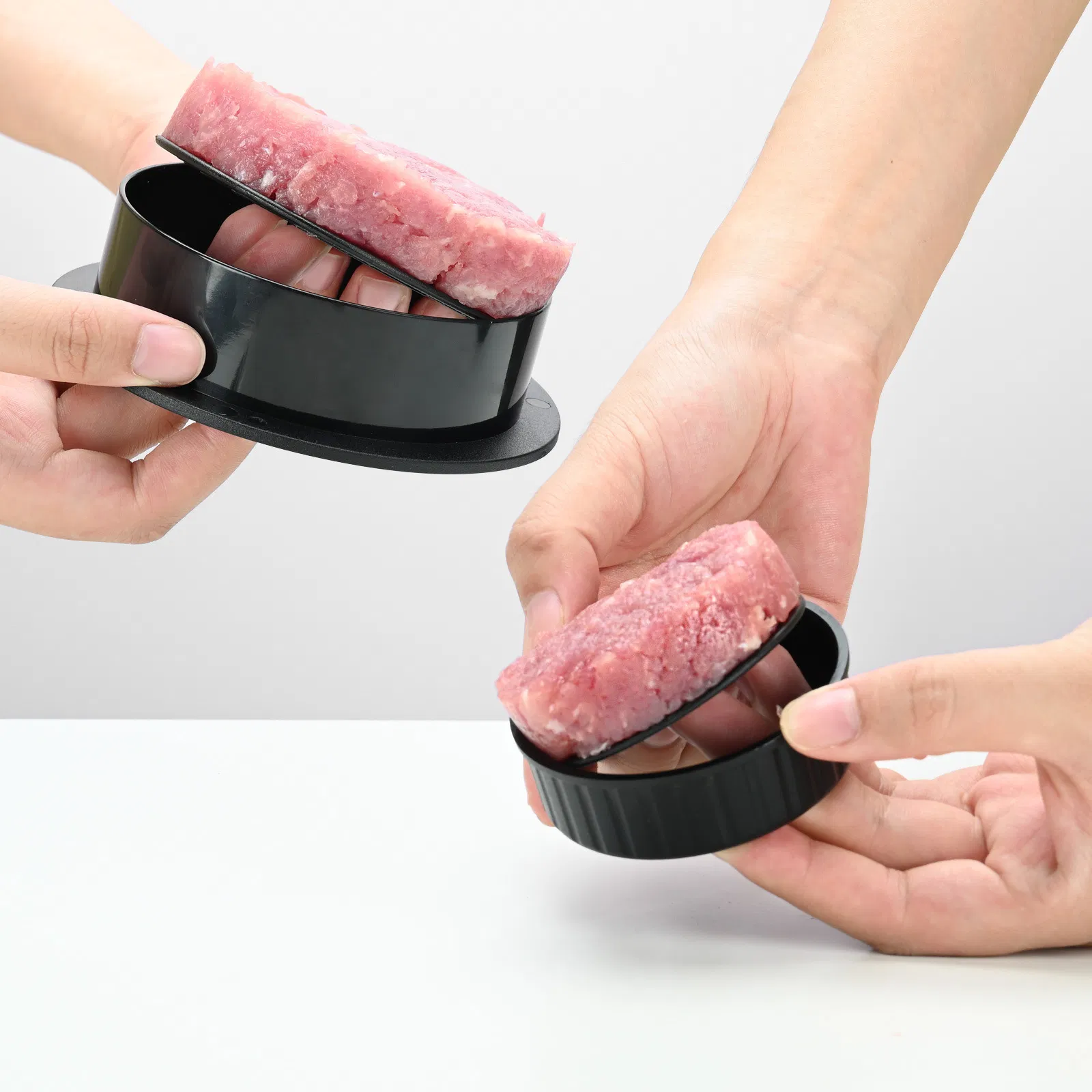 Black 3-in-1 Stuffed Burger Press Bl15863