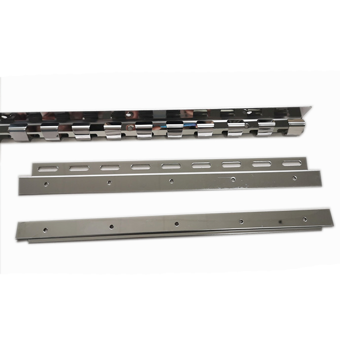 European Style Stainless Steel Suspension Rail System 1m for Hanging PVC Strip Curtains
