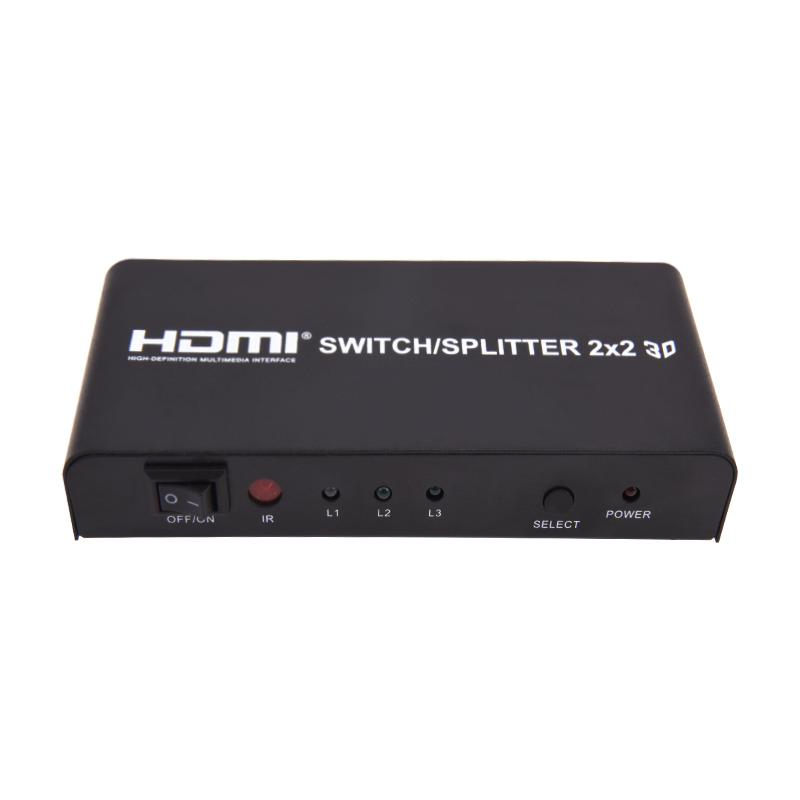 Разветвитель HDMI 2x2, Ultra HD 1080P 3D