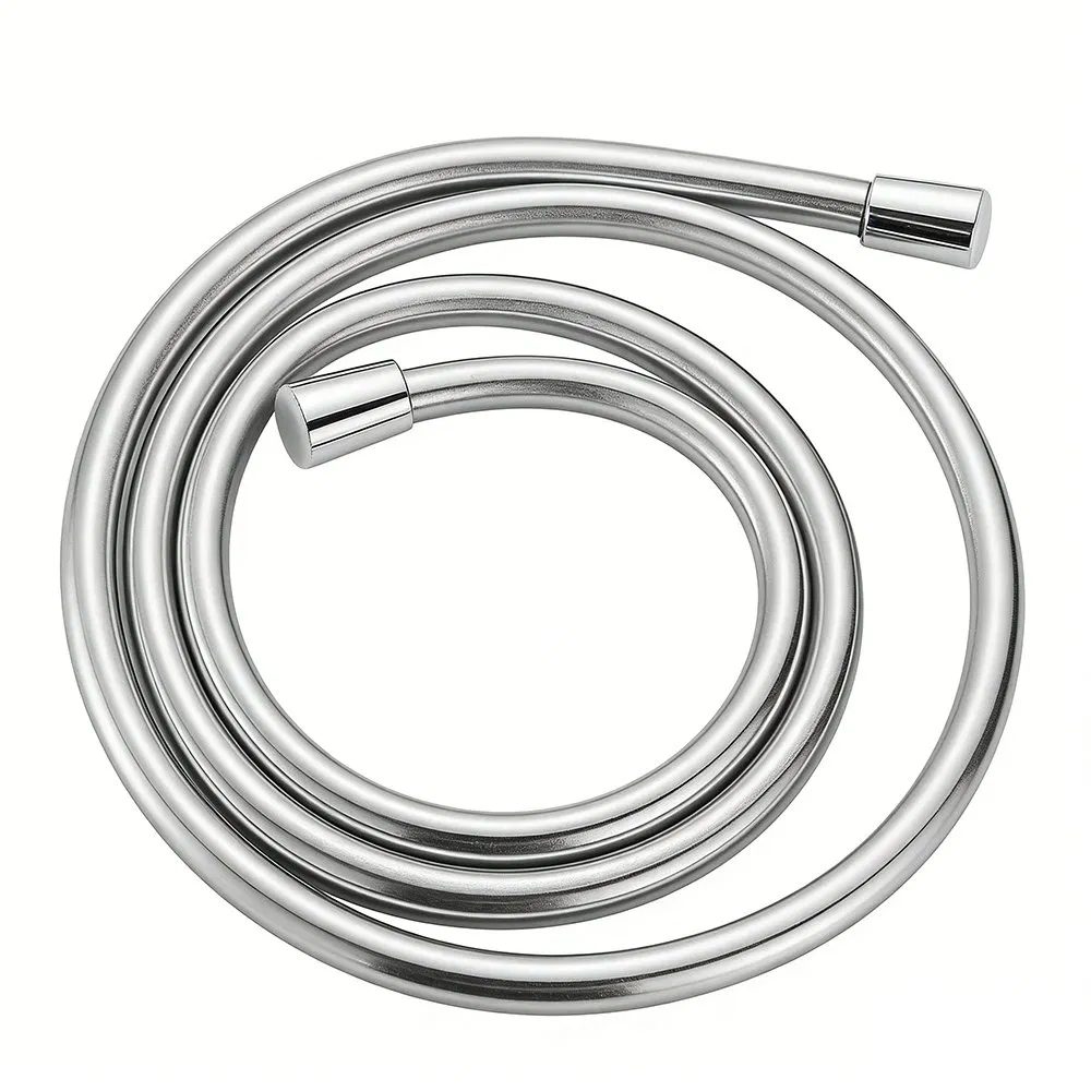 Modern Flexible PVC Shower Hose with Chrome Finish for Stylish Bathrooms