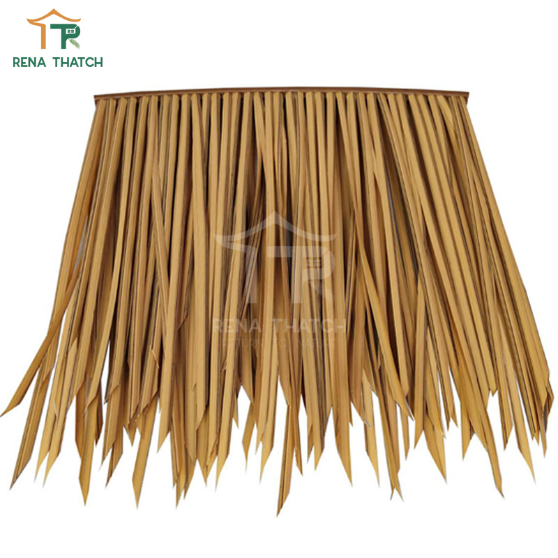 Outdoor Fire Resistant Tiki Synthetic Nippa Artificial Plastic Synthetic Thatch in Fireproof