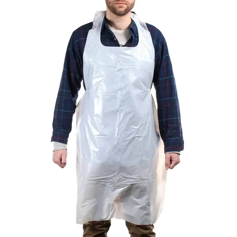 Disposable Waterproof Aprons Plastic CPE Restaurant and Home Kitchen Aprons