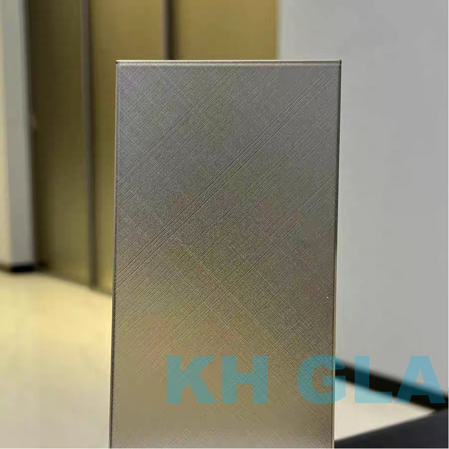 3mm-10mm Durable Acid Etched Glass Frosted No Figure Print for Home Decoration