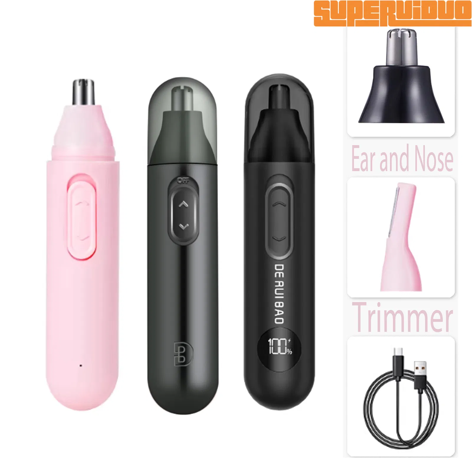 Seamless One-Touch Control Personal Nose Hair Trimmer