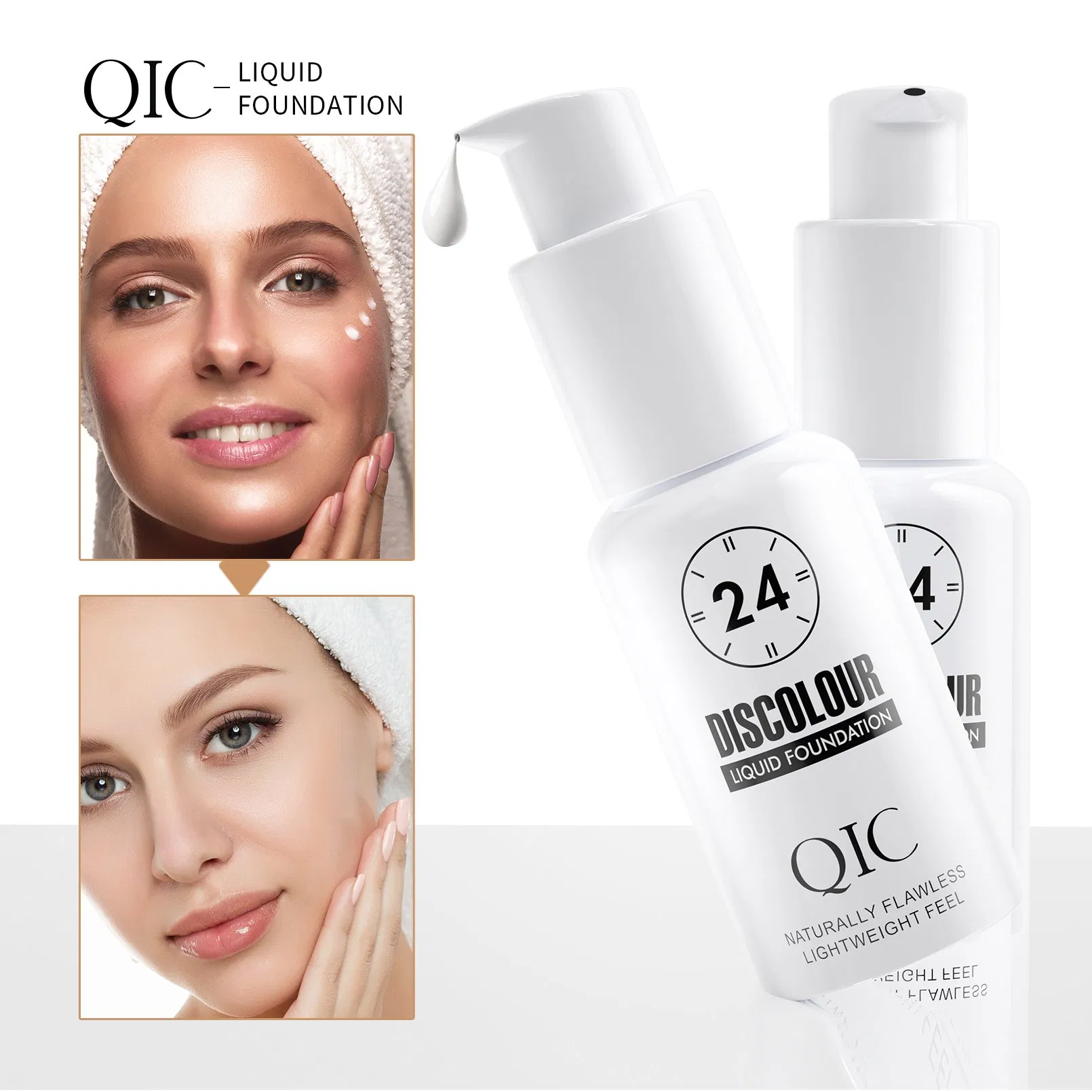 Private Label Cruelty Free Waterproof Long Lasting Full Coverage Matte Liquid Foundation