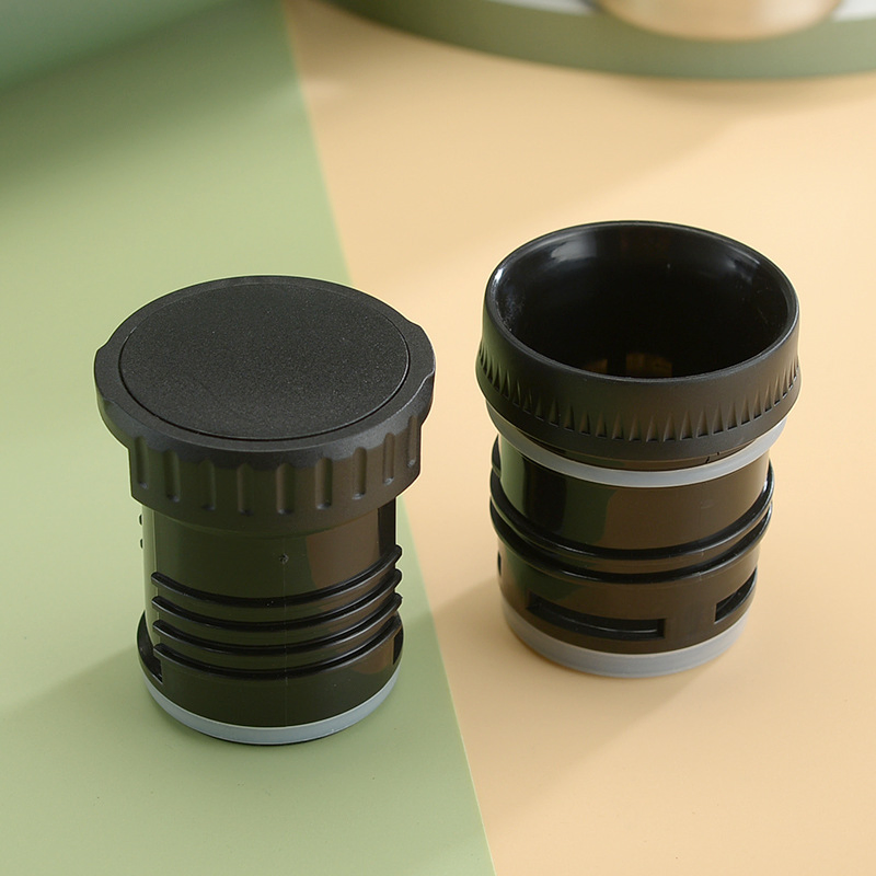Hammerstone Painting Green Vacuum Flask Long-Time Heat Insulated Stainless Steel Kettles with Handle for Trip