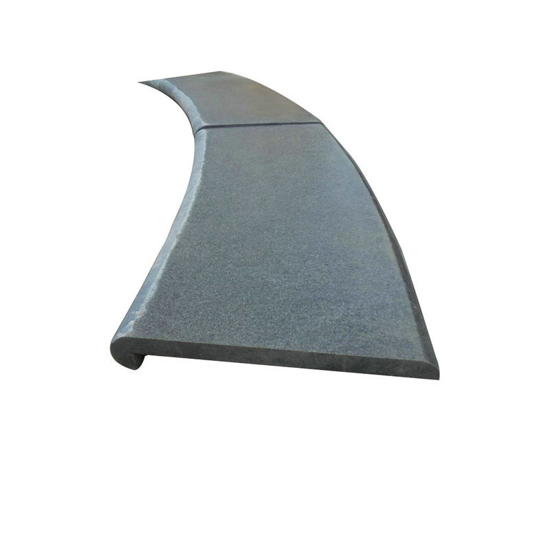 Dark Grey/Raven Granite Pool Coping Tile/Border with Bullnosed Edge