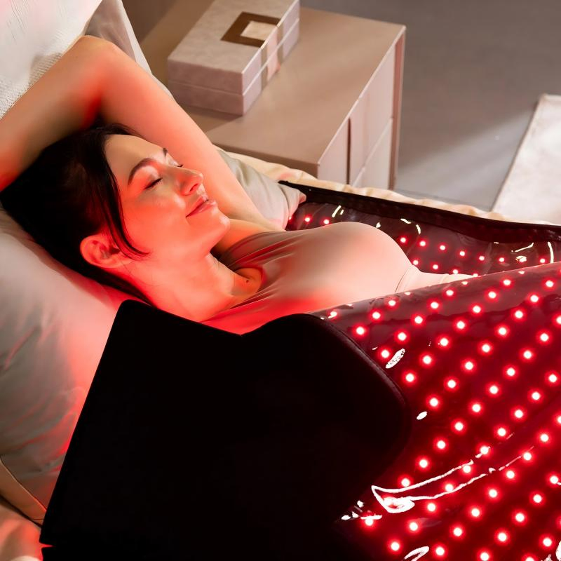 Full Body Red Light Therapy Mat Infrared Blanket Sleeping Bag Pain Relife