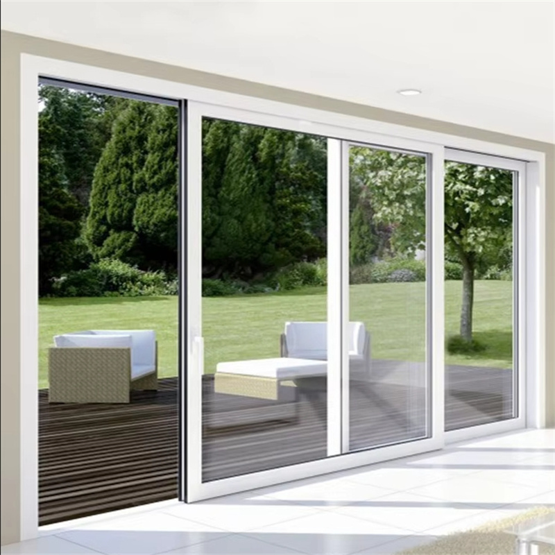 Раздвижные UPVC двери с двойным остеклением