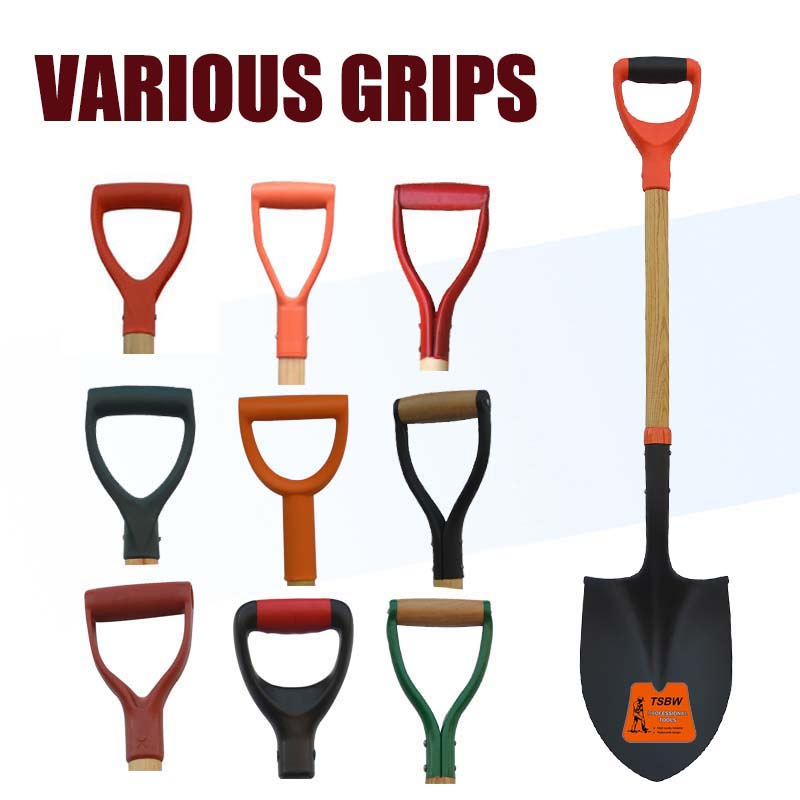 South American Wooden Handle S518 Steel Garden Agricultural Farming Round Mouth Pala Digging Shovel