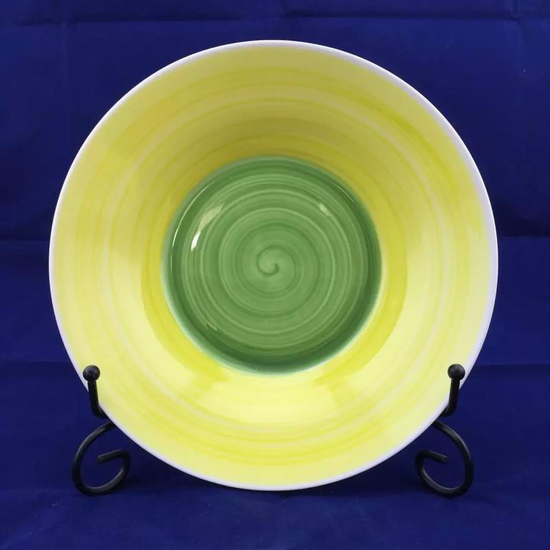 8"Soup Dessert Plate Color Line Porcelainware Ceramics Tableware