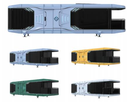 2024-E7 Trending Modern Outdoor Eco Vessel Mini Hotel Prefab Tiny Container House Mobile Home Space Capsule House