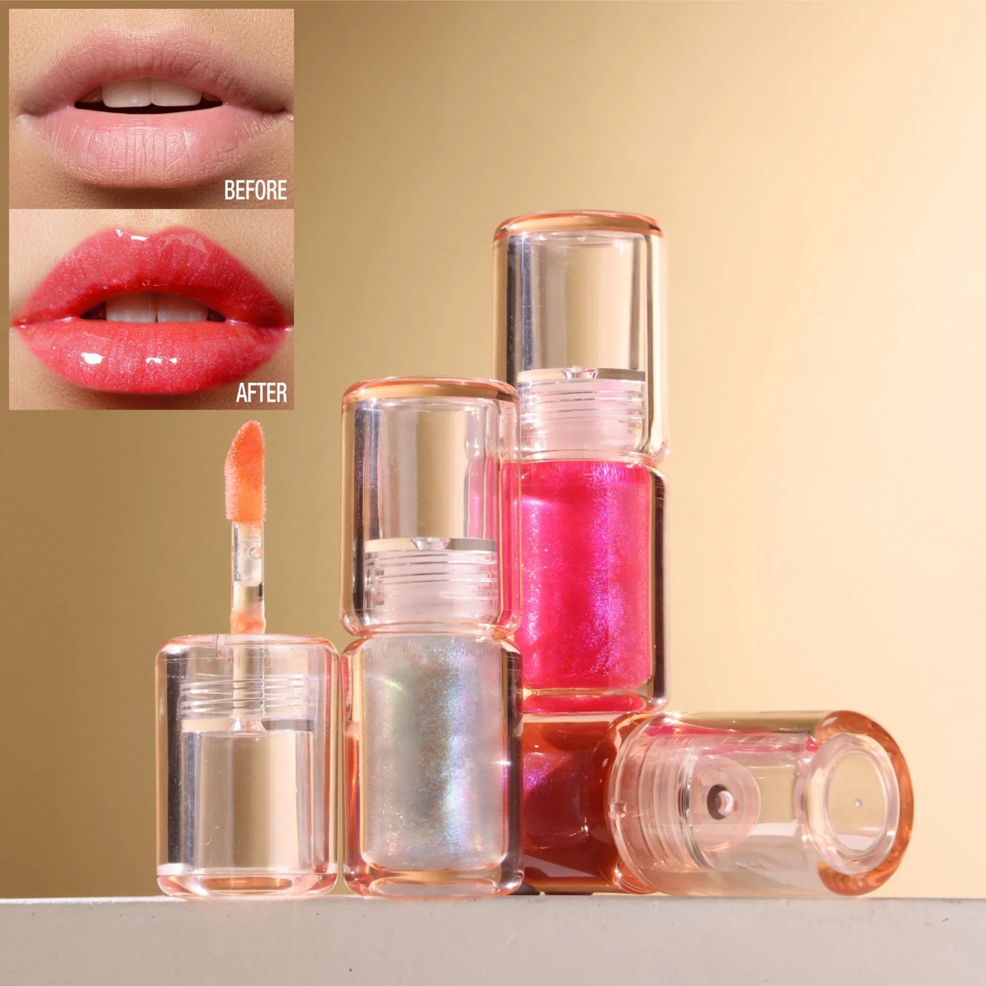 Diamond Shimmer Shiny Lipgloss Custom Wholesale Lip Gloss with Glitter Private Label Lip Makeup