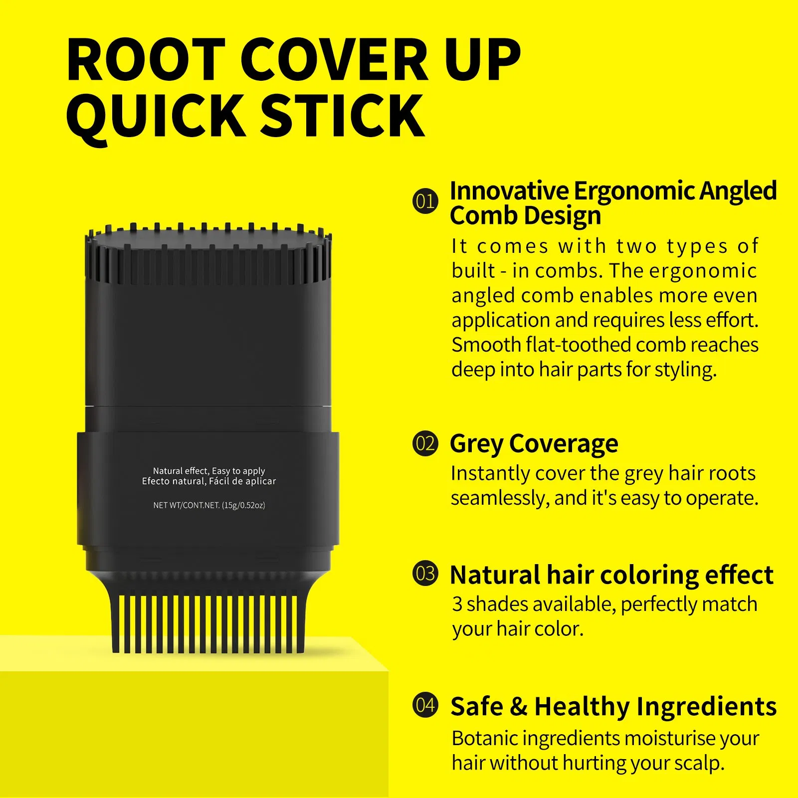 Sevich Magic Root Touch Cover up Black Hair Dye Cream