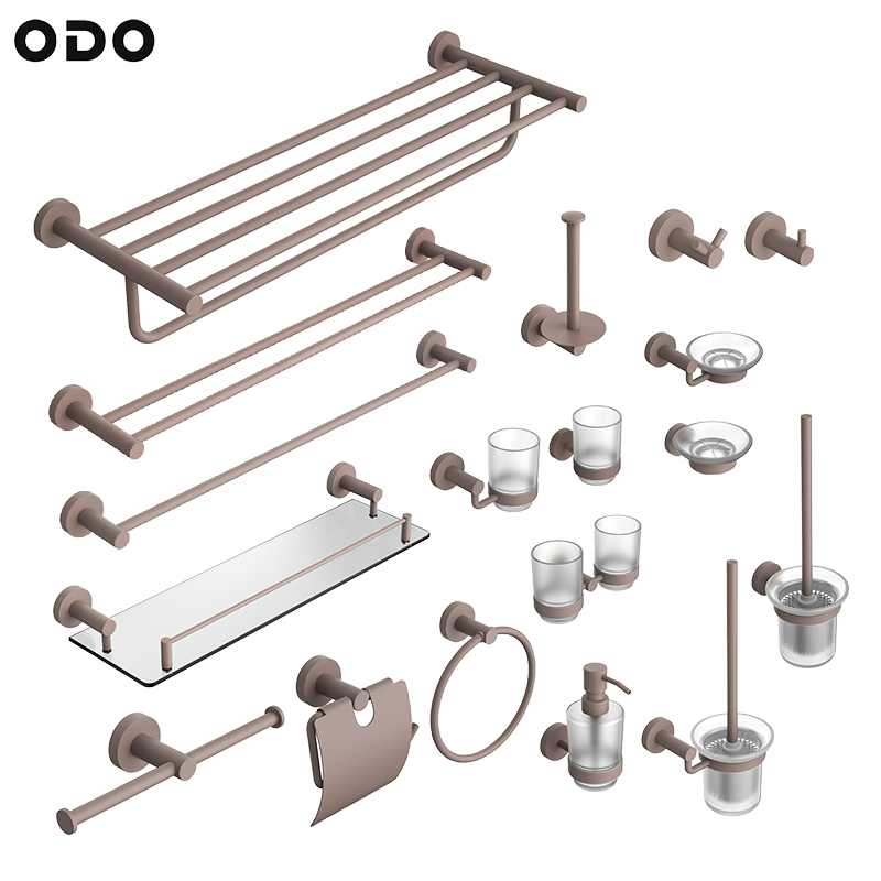 Полотенцедержатель для ванной квадратный, цвет кофе, нержавеющая сталь