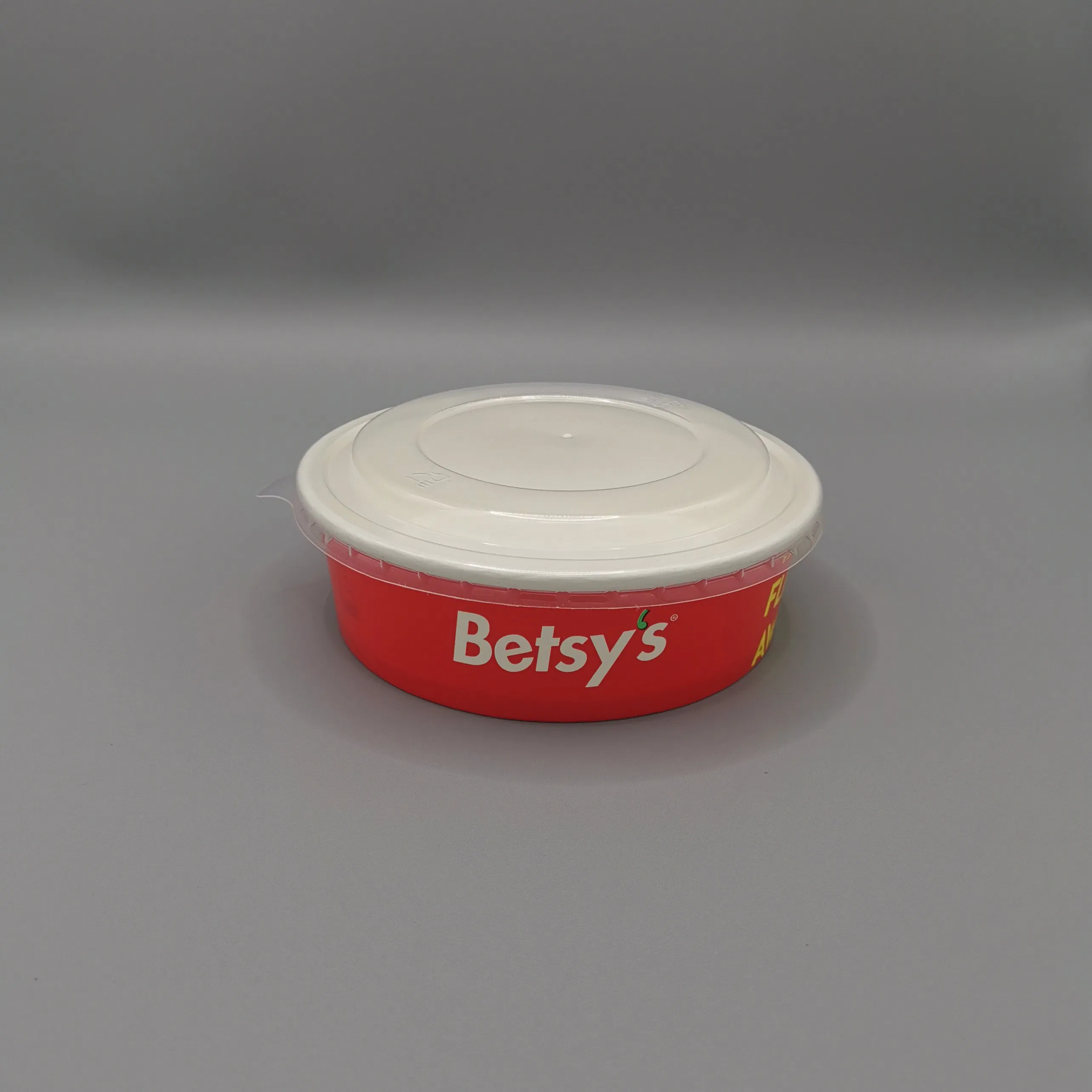 Wholesale Oil Resistant 500ml 750ml 1000ml Food Packing Lunch Takeaway Containers Disposable Round Kraft Salad Paper Bowl with Lid