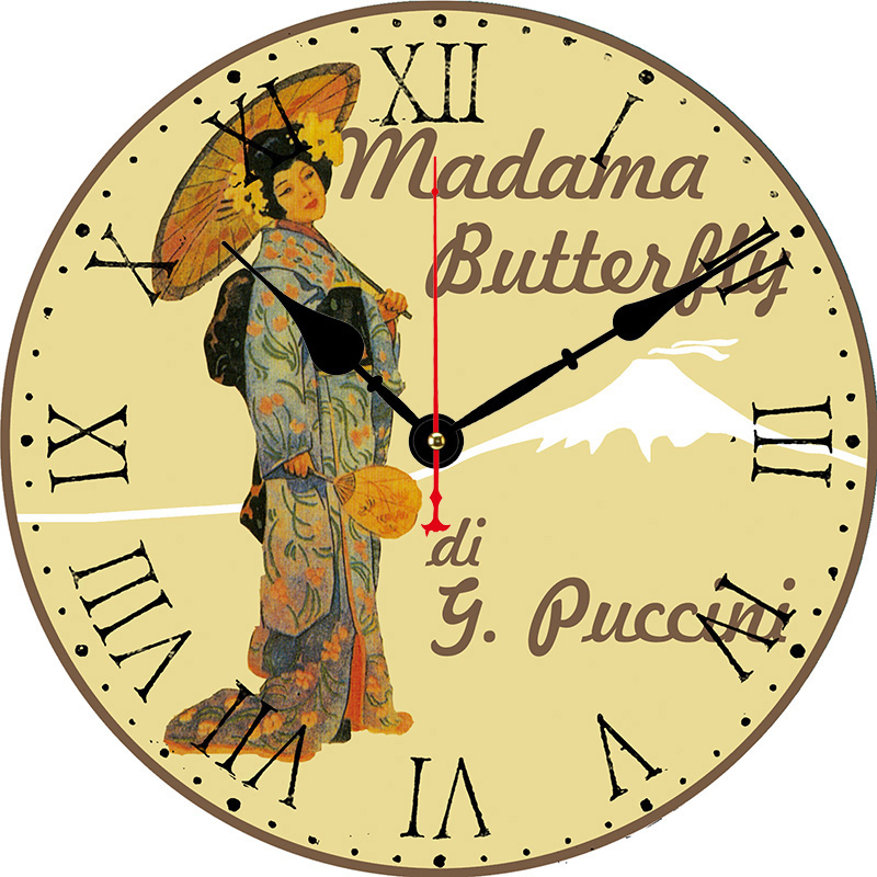 Dia 30/34/40/60cm MDF Large Promotional Gift Wood Wall Clock Silent Quartz Battery Operated Digital Alarm Clock for Kitchen/Living /Bed Room-Hlc30701