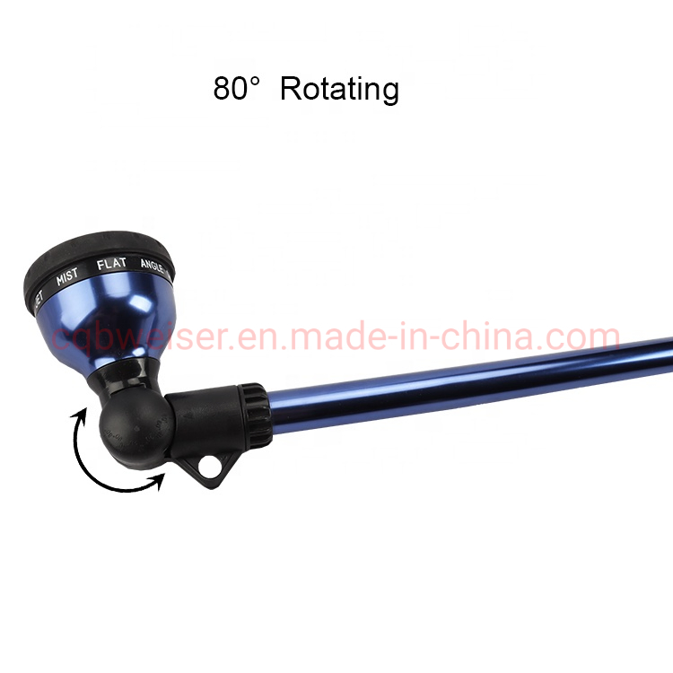 30'' Front Trigger Wand Rain Shower Pattern Telescopic Design Garden Wand Sprayer Water Flow Control Knob Hose Nozzle