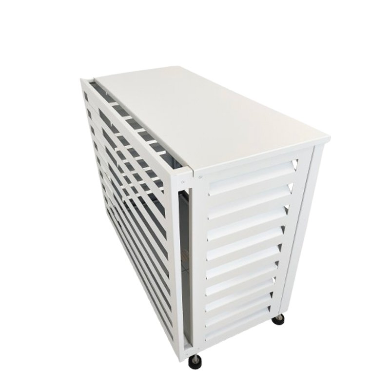 Aluminium Decorative Cover AC Outdoor Unit Cover Mini Split Heat Pump Air Conditioner Cover Louver for HVAC Heating and Cooling System