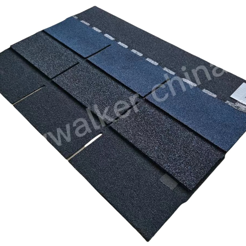 Blue Particles Monolayer Roofing Asphalt Shingles Metal Sheet
