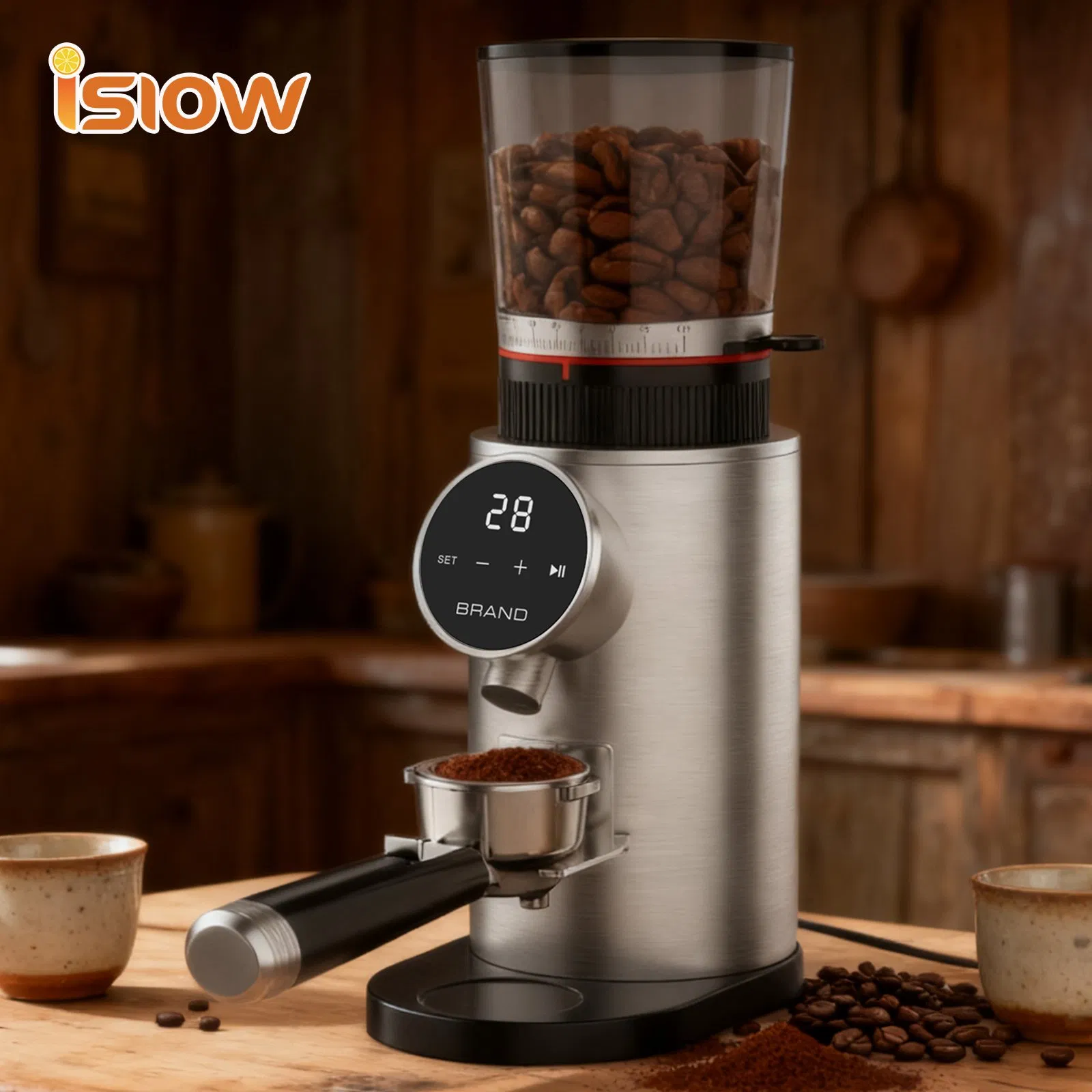 Cg-003 New Portable Electric Adjustable for Household Use Professional Commercial 48mm Conical Burr Coffee Grinder