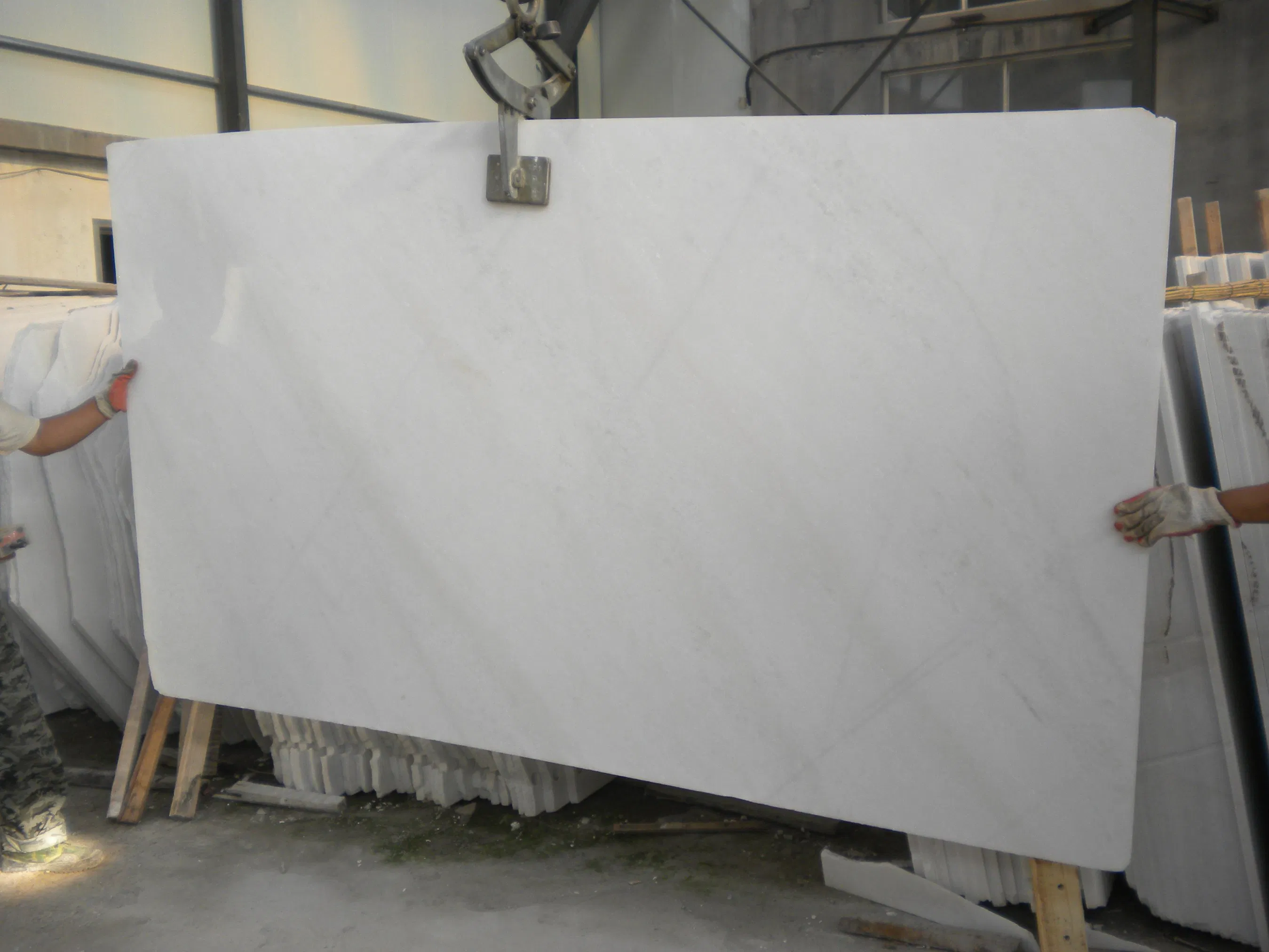 White Marble Solid Surface Slabs for Hotel/Hospital Building Materials