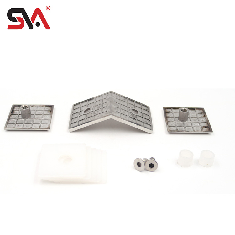 Modern Stainless Steel 135 Degree Glass Shower Door Hinge Patch Clamp