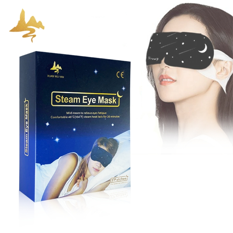 Free Sample Chinese Herbal Extract Hot Compress Steam Eye Mask for Girls