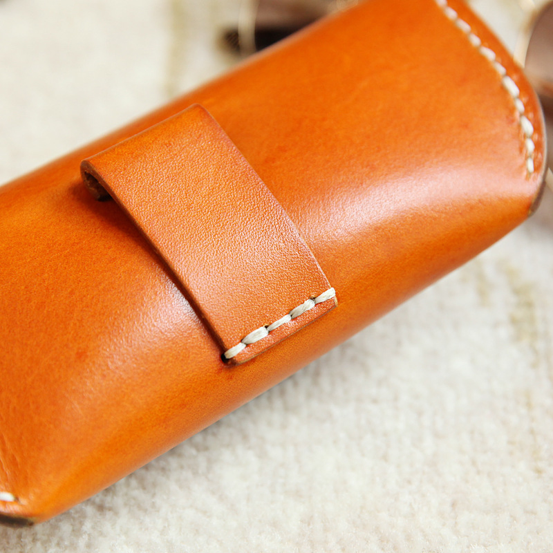 Ea044 Portable Designer Luxury Custom Leather Sunglasses Cases Storage Bag Wholesale for Travel Eye Glasses Case