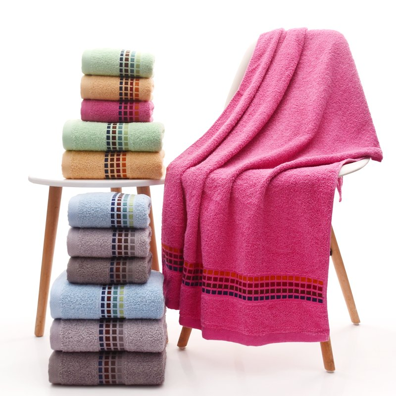 China Wholesale Plain Towels Bath Set Luxury Hotel 100% Cotton Towels