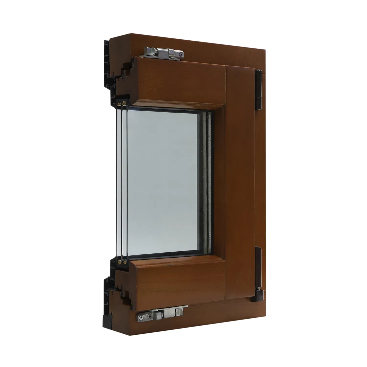 Wood Frame Window Design Customized Aluminum Clad Wood Windows Tilt and Turn Windows
