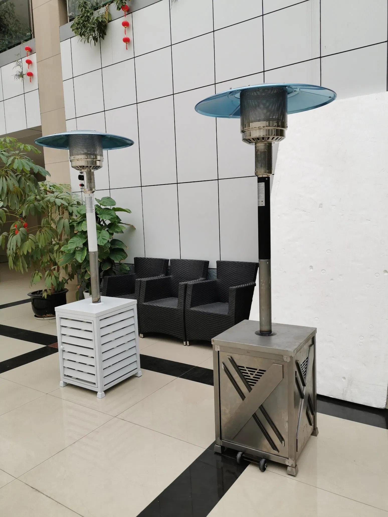 Outdoor Propane Standing Lp Iron Powder Gas Patio Heater