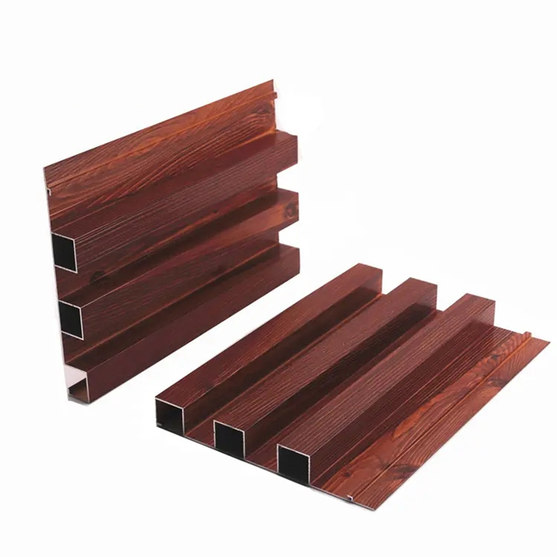 Алюминиевая панель для фасада и потолка под дерево