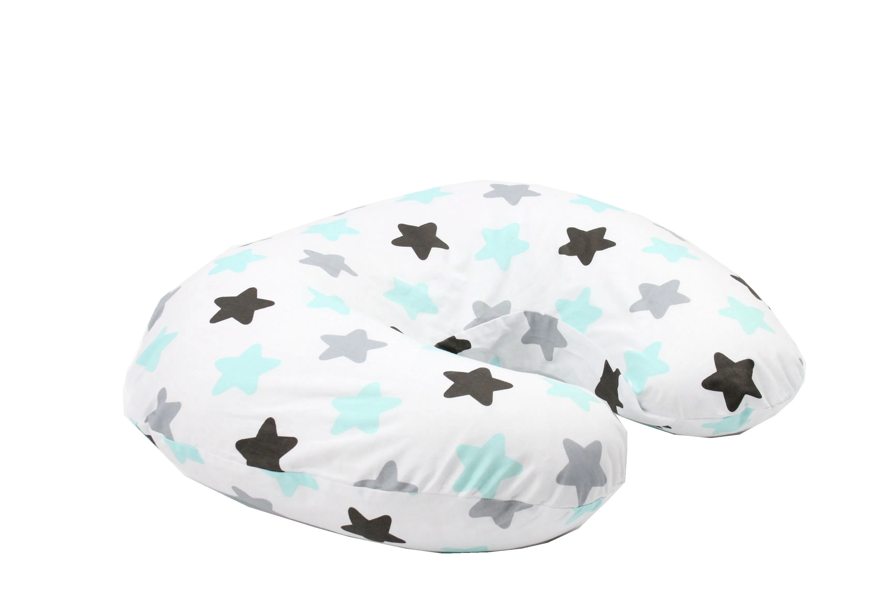 Locator Removable 100% Cotton U Shape Pillow Cover Nursing Breastfeeding Pillow Cover