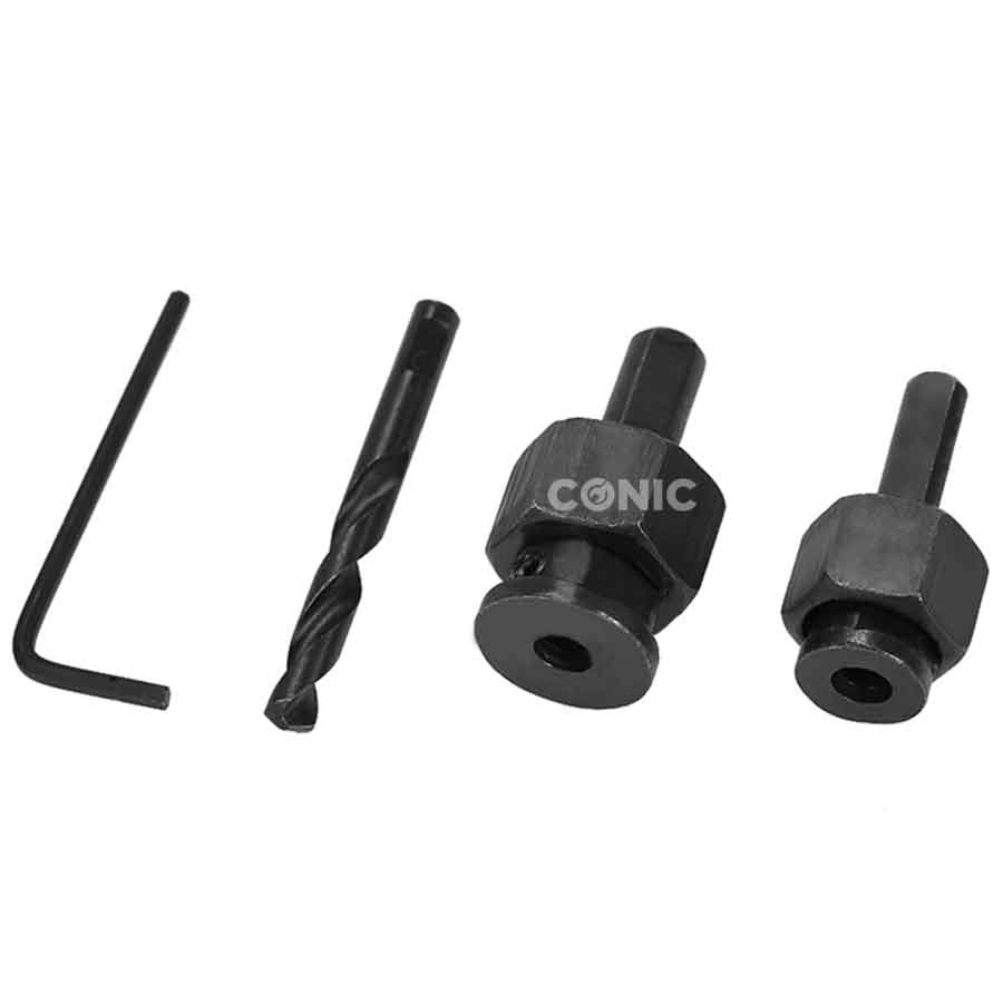 11PC Carbon Steel Hole Saw Set with 19-63mm for Wood Drilling