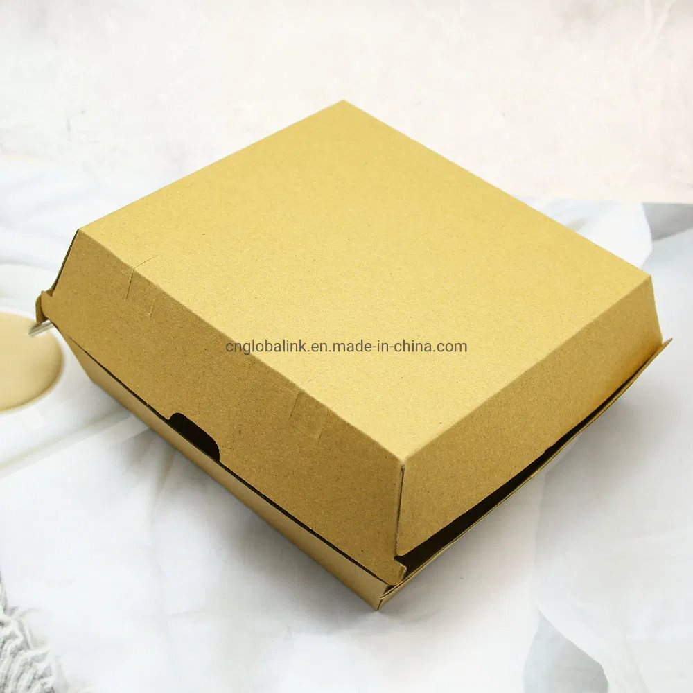 Disposable Take-out Food Packing Corrugated Cardboard Brown Paper Box